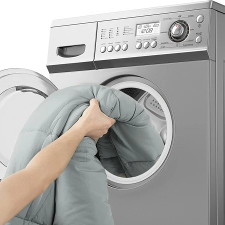 Спальный мешок Naturehike CNK2350WS023 MS300 с капюшоном, серый, молния слева