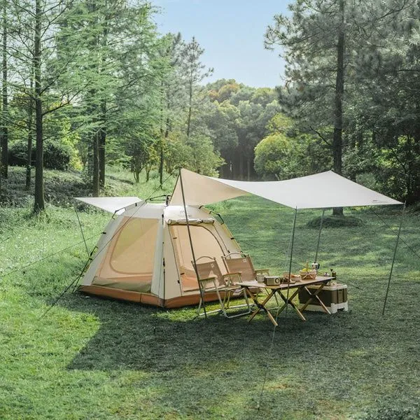 Палатка 3-местная c навесом Naturehike Ango Picnic Automatic Tent CNK2450WS021, бежевая, 6976507662536 Палатка 3-местная c навесом Naturehike Ango Picnic Automatic Tent CNK2450WS021, бежевая, 6976507662536