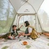 Палатка Naturehike Ango Picnic CNK2450WS021 трёхместная c навесом бежевая c черным