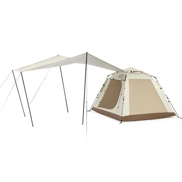 Палатка 3-местная c навесом Naturehike Ango Picnic Automatic Tent CNK2450WS021, бежевая, 6976507662536 Палатка 3-местная c навесом Naturehike Ango Picnic Automatic Tent CNK2450WS021, бежевая, 6976507662536