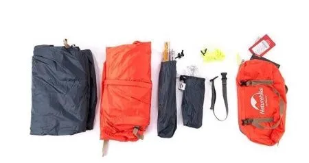 Палатка одноместная Naturehike сверхлегкая + коврик NH18A095-D, оранжевая, 6927595701805 Палатка одноместная Naturehike сверхлегкая + коврик NH18A095-D, оранжевая, 6927595701805