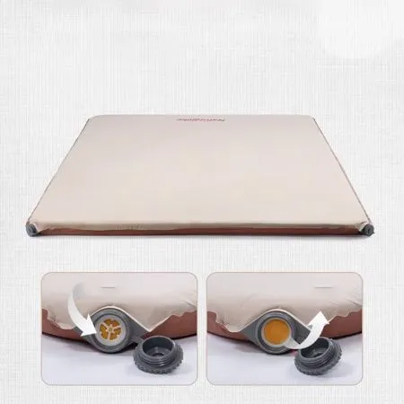 Коврик самонадувной Naturehike NH21FCD11 бежево-коричневый 6см, 6927595793312