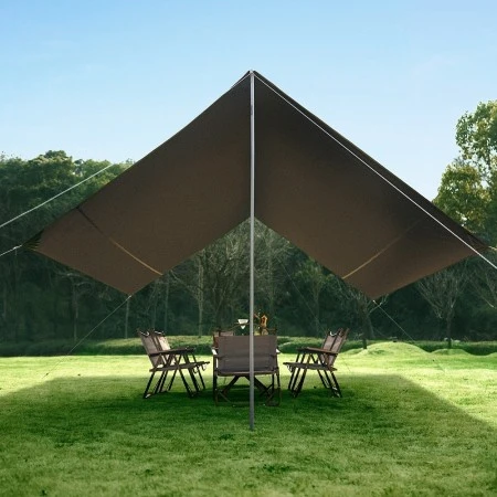 Тент Naturehike Cloud Skies Tarp Lite CNK2350WS015 150D, 680*575 см для кемпинга, светло-коричневый