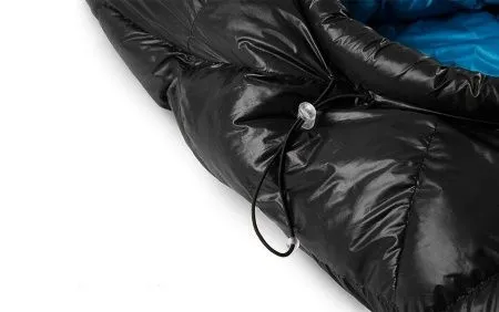 Мешок спальный Naturehike CW400 NH18C400-D с гусинным пухом, размер M, черный, молния слева, 6927595761663L