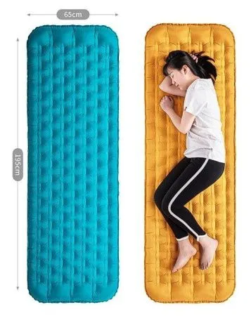 Коврик надувной Naturehike NH20FCD02, желтый, 6927595746493