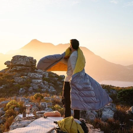 Спальный мешок Naturehike Cicada Wing CW700 CNK2450WS048 утиный пух серый M