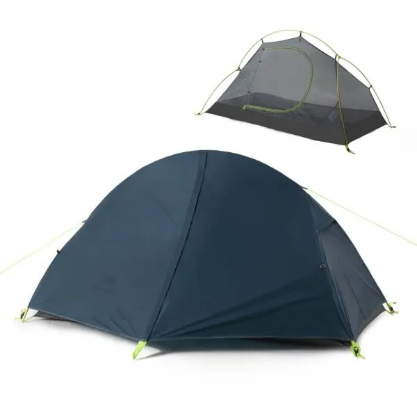Палатка 1-местная Naturehike сверхлегкая + коврик NH18A095-D, 20D, синий Палатка 1-местная Naturehike сверхлегкая + коврик NH18A095-D, 20D, синий