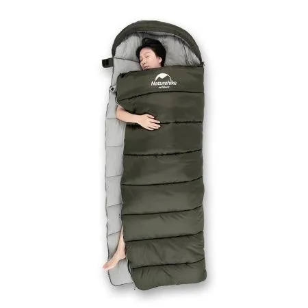 Спальный мешок Naturehike U Series Двойной хлопок осень-зима Green U250S, молния справа, 6927595764305 Спальный мешок Naturehike U Series Двойной хлопок осень-зима Green U250S, молния справа, 6927595764305