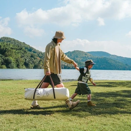 Палатка Naturehike Ango Automatic CNK2550WS010 трёхместная, малая, c навесом, светло-серая с серым