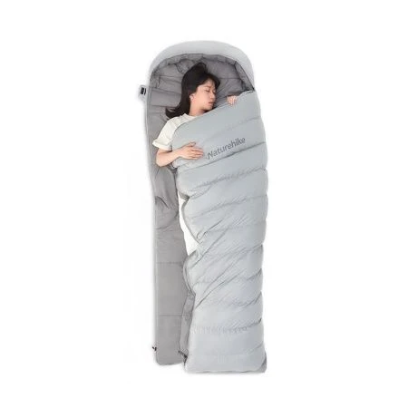 Ультралёгкий спальный мешок Naturehike RM40 Series Утиный пух Grey Size L, молния слева, 6927595707173L Ультралёгкий спальный мешок Naturehike RM40 Series Утиный пух Grey Size L, молния слева, 6927595707173L