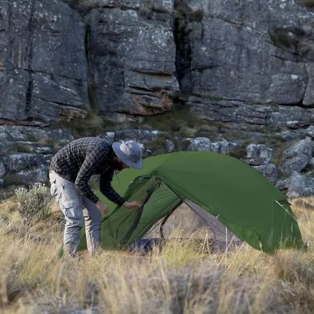 Палатка 2-местная Naturehike сверхлегкая Mongar NH17T007-M, 210T , зеленый