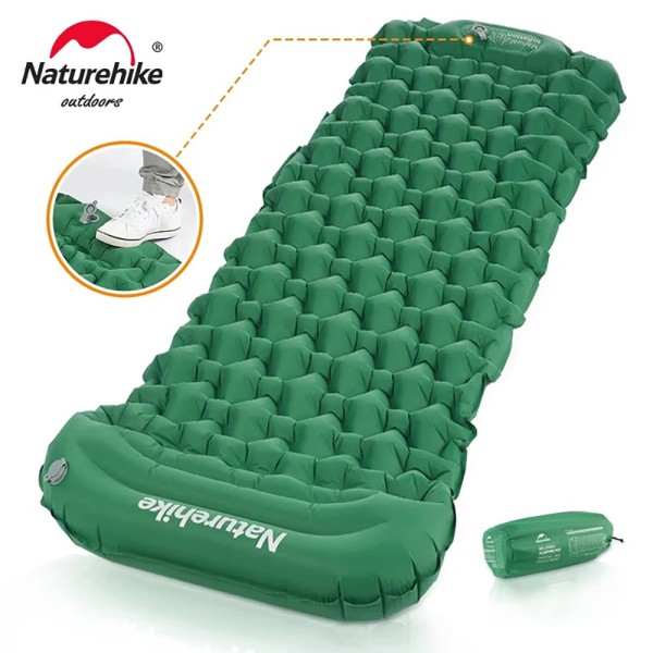 Туристический надувной матрас Naturehike CNK2300DZ0001 FC-12 зелёный