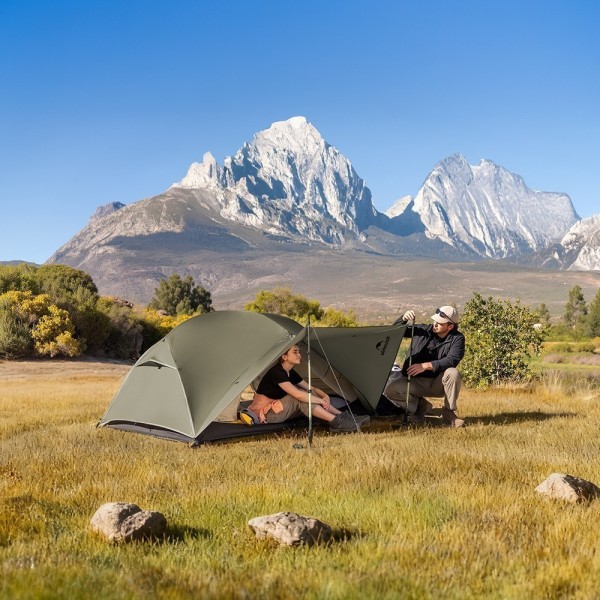 Палатка Naturehike Mongar CNK2550WS037 20D трехместная, зеленый