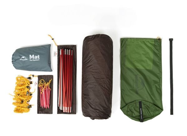 Палатка 2-местная Naturehike Opalus NH17L001-L, 20D, зеленый