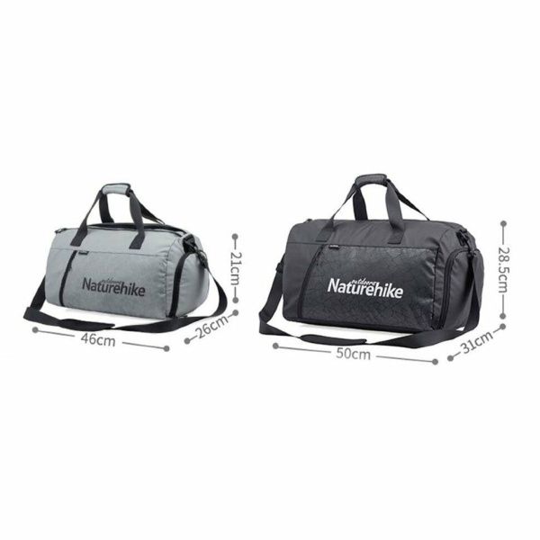 Сумка Naturehike NH19SN002 для спортзала серая L, 6927595738856