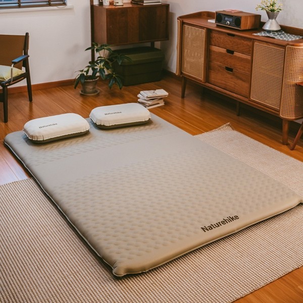 Коврик Naturehike CNK2300WS012 самонадувной двухспальный коричневый 6,5см, 6927595753989