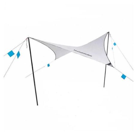 Тент Naturehike Rhombus NH19TM003 150D / Silver Coated  402*268 см для кемпинга, серый, 6927595738085