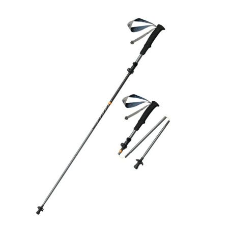 Уцененный товар Треккинговая палка Naturehike CNK2450DS012 Carbon-AL Chang feng UL 103-120см 5-секций серый, 6975641883678(Витринный образец)