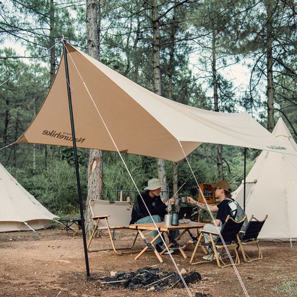 Стойка для тента Naturehike NH20PJ040 алюминиевый сплав 2.4 м, 4 секции, цвет черный, 6927595782538