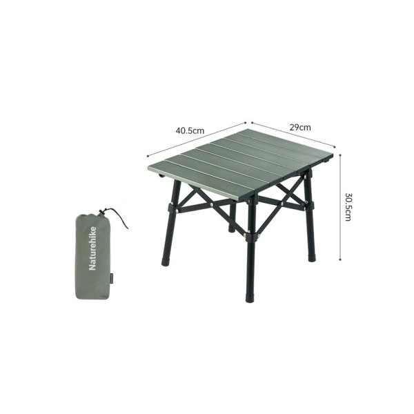 Стол Naturehike CNH22JU050 складной зелёный, 6975641885368