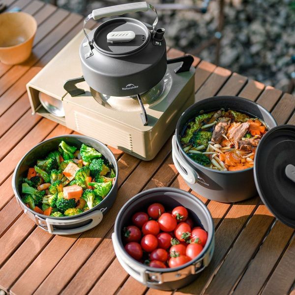 Чайник туристический Naturehike CNK2450CF010 0.8л серый