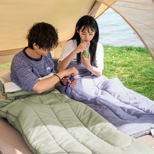Мешок спальный конверта Naturehike  H150 NH19S015-D модернизированный хлопковый хаки, 6927595737637