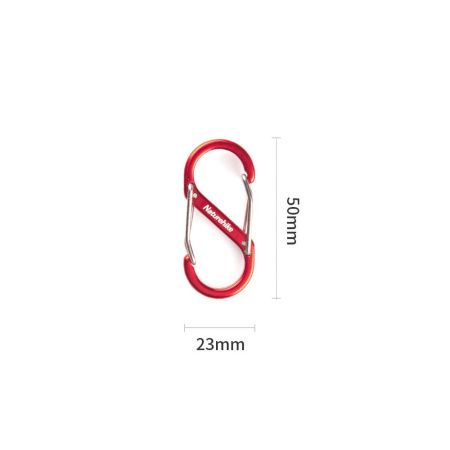 Карабин многофункциональный Naturehike NH20GS004 S-Type 5 см, 2шт Карабин многофункциональный Naturehike NH20GS004 S-Type 5 см, 2шт