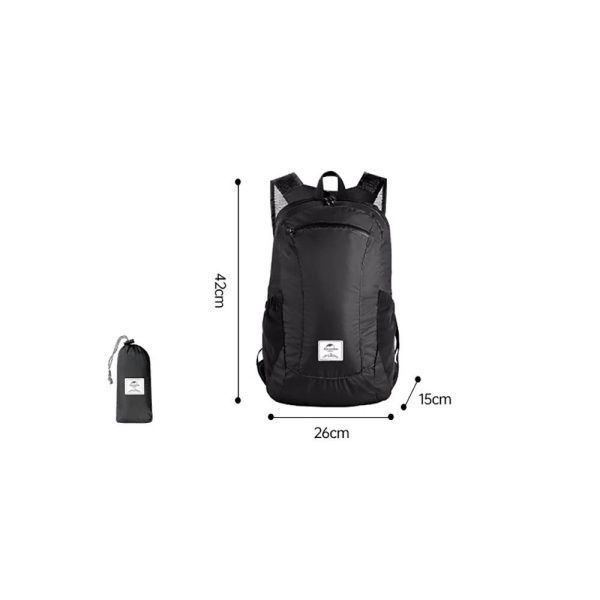 Рюкзак компактный Naturehike 18L NH17A012-B Ultra-Light, черный