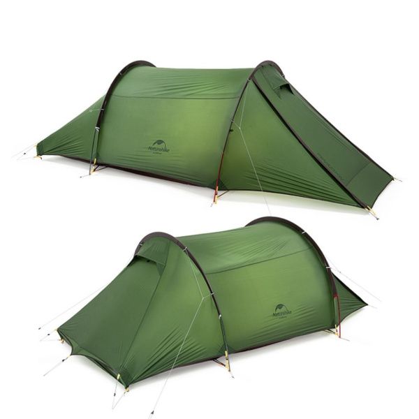 Палатка 2-местная Naturehike Сloud Tunnel NH20ZP006, 20D, зеленый