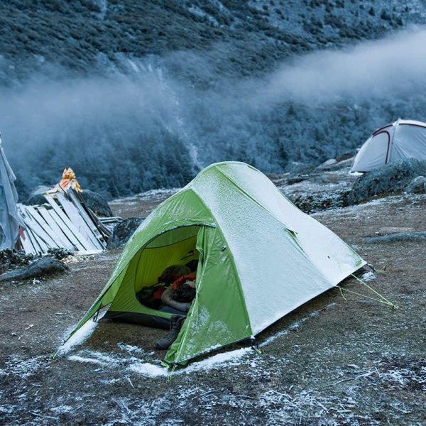 Палатка Naturehike Сloud up 2 210T NH17T001-T двухместная с ковриком, зеленая, 6927595730577