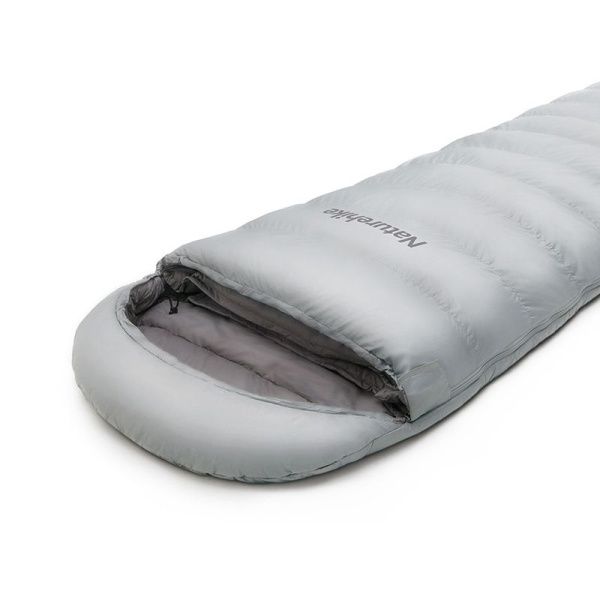 Ультралёгкий спальный мешок Naturehike RM80 Series Утиный пух Grey Size M, 6927595707197