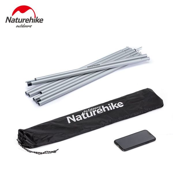 Стойки для тента Naturehike NH20PJ041 стальные 2,0 м 4 секции (2шт), 6927595749562