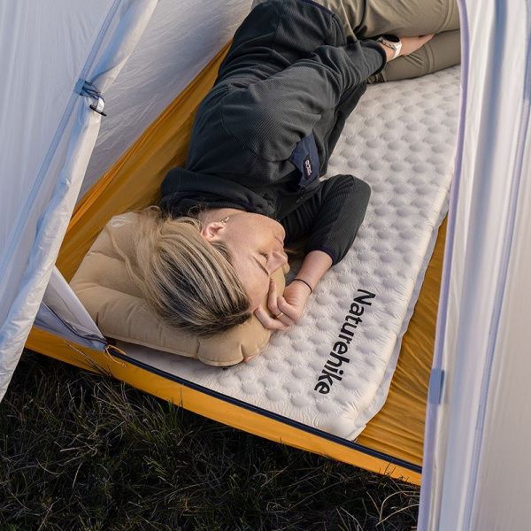 Коврик самонадувной Naturehike CNK2300DZ013 Ultralight Large, прямоугольный, серый, 6976507665889