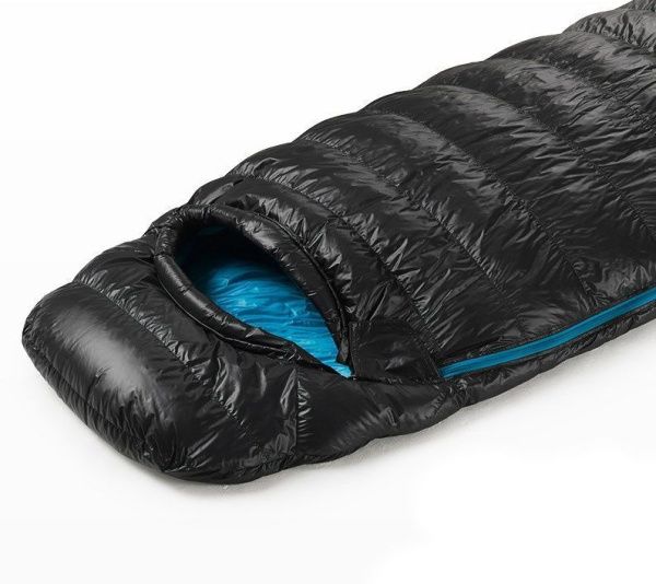 Мешок спальный Naturehike CW400 NH18C400-D с гусинным пухом, размер М, черный, 6927595761663