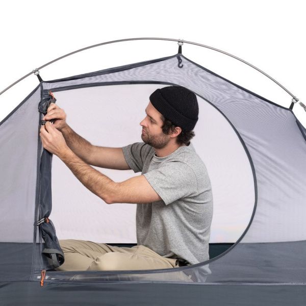 Палатка 1-местная Naturehike сверхлегкая + коврик NH18A095-D, 20D, коричневый