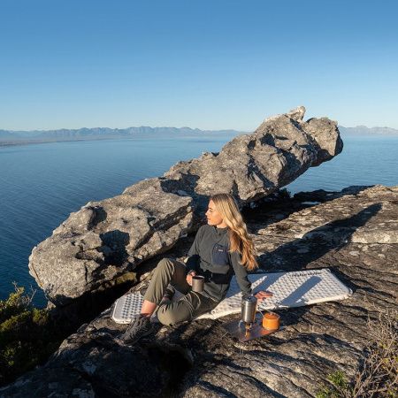 Коврик самонадувной Naturehike CNK2300DZ013 Ultralight Large, прямоугольный, серый, 6976507665889