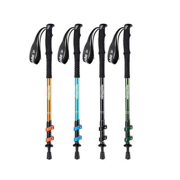 Треккинговая палка Naturehike ST 01 6061 (3-секции) NH17D001-Z (62-135cm) чёрный