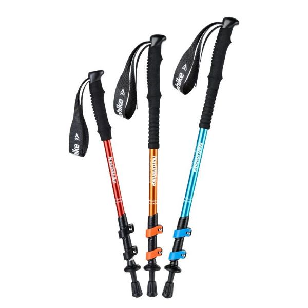 Палка Треккинговая Naturehike ST01 6061 AL NH17D001-Z  с 3 узлами мужские 62-135 голубой, 6927595720394