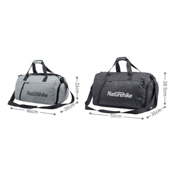 Сумка Naturehike NH19SN002 для спортзала серая М, 6927595738849