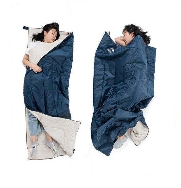 Мешок спальный конверта Naturehike  H150 NH19S015-D модернизированный хлопковый хаки, 6927595737637
