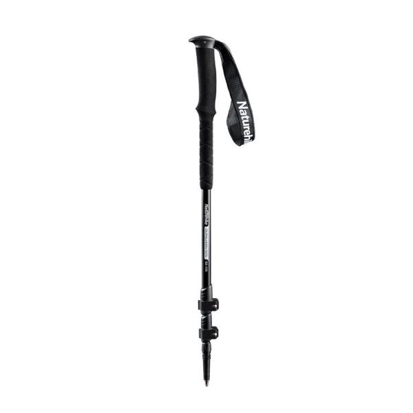 Палка треккинговая Naturehike ST03 7075 AL NH17D017-D с 3 узлами серый, 6927595720493