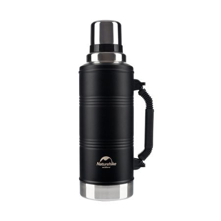 Уцененный товар Термос Naturehike Q-9H NH19SJ011 2.2L черный, 6927595740279(Мятый верх упаковки. На окантовке крышке-чашке вмятинка)
