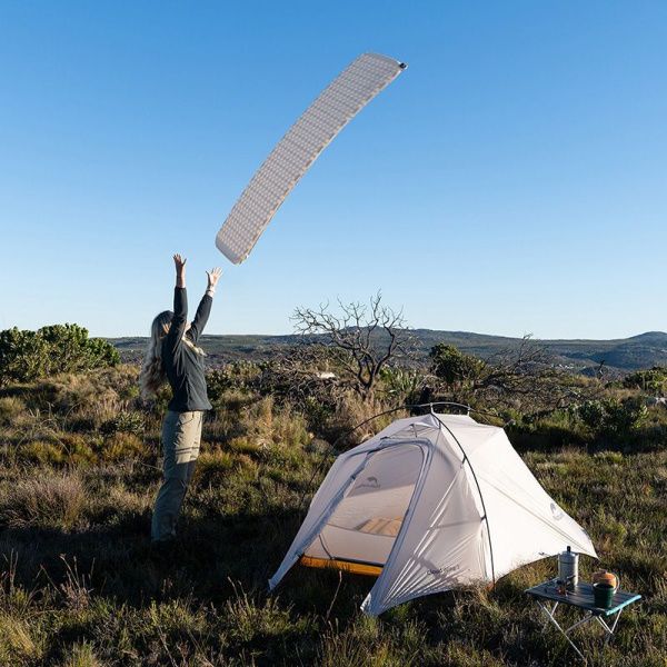Коврик самонадувной Naturehike CNK2300DZ013 Ultralight Large, прямоугольный, серый, 6976507665889