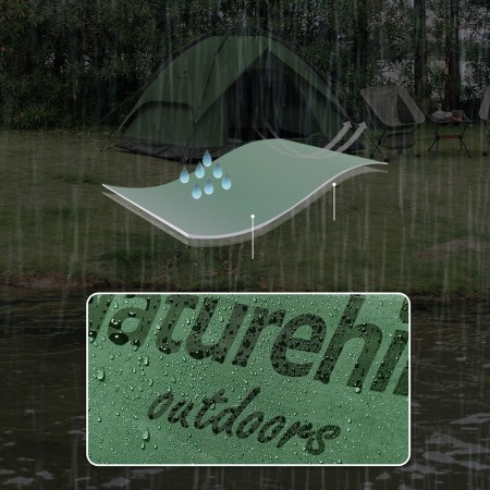 Палатка Naturehike автоматическая NH21ZP008, четырехместная, зеленая, 6976023920660