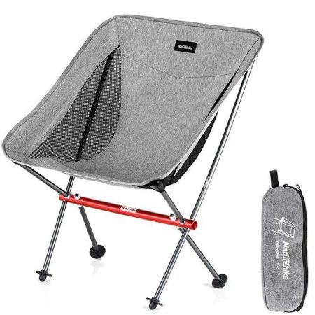 Уцененный товар Стул складной Naturehike NH18Y050-Z, светло-серый, 6927595730683(Без упаковки.Витрин. образец)