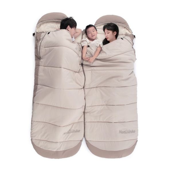 Мешок спальный Naturehike NH21MSD11 коричневый, молния слева, 6927595788295L
