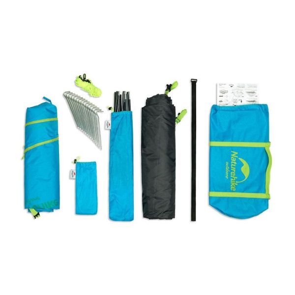 Палатка Naturehike P-Series NH18Z044-P 210T/65D четырехместная, оранжевая, 6927595729694