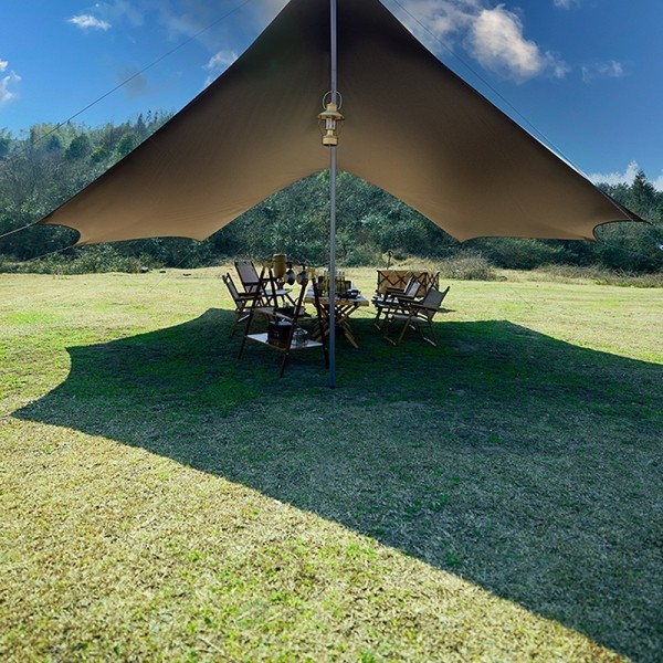 Тент Naturehike Cloud Skies Tarp C2350WS010 150D 550*465 см песочный, 6927595796481
