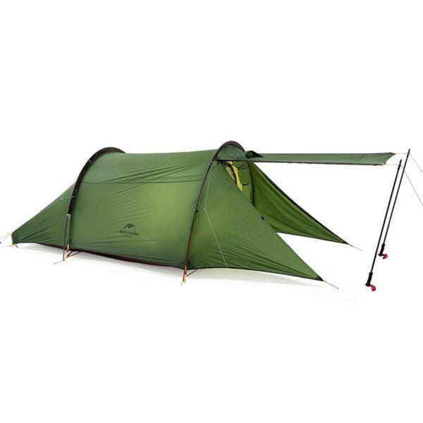Палатка 2-местная Naturehike Сloud Tunnel NH20ZP006, 20D, зеленый