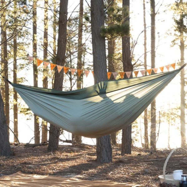 Гамак 2-местный Naturehike Ultralight NH21DC011 340T, зеленый